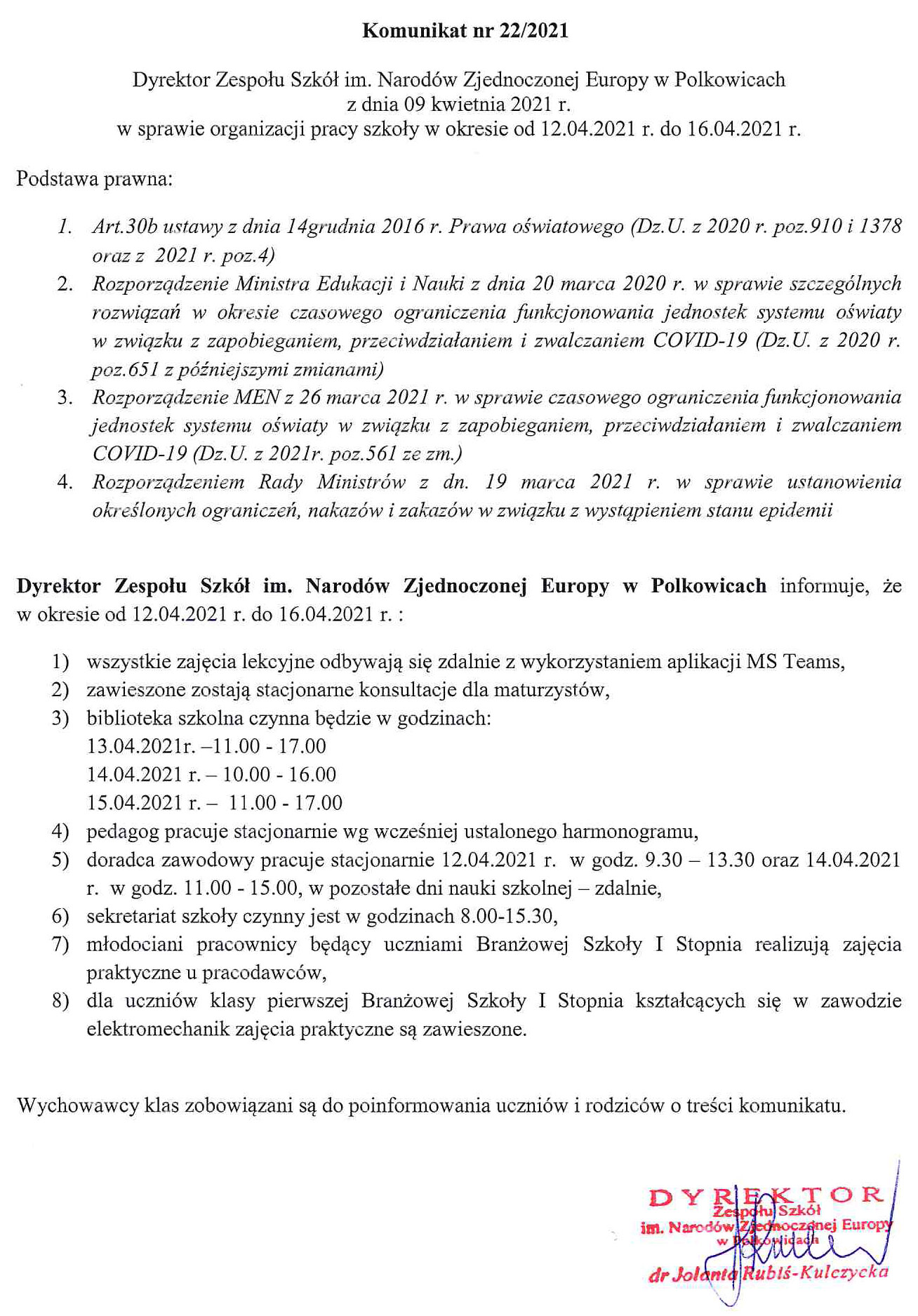komunikat22
