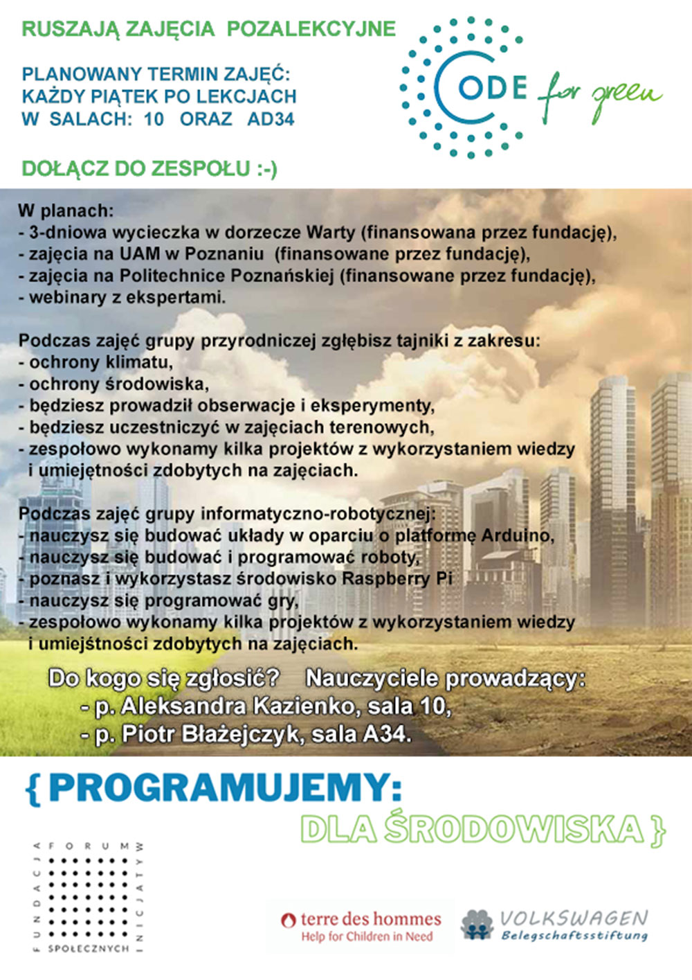 CODE FOR GREEN