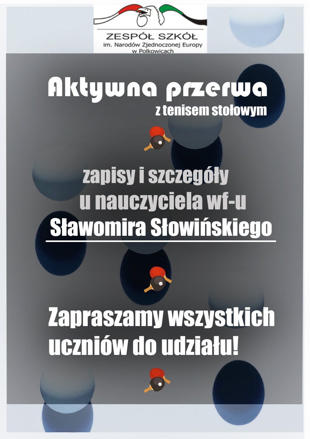 AKTYWNA PRZERWA Z TENISEM STOŁOWYM