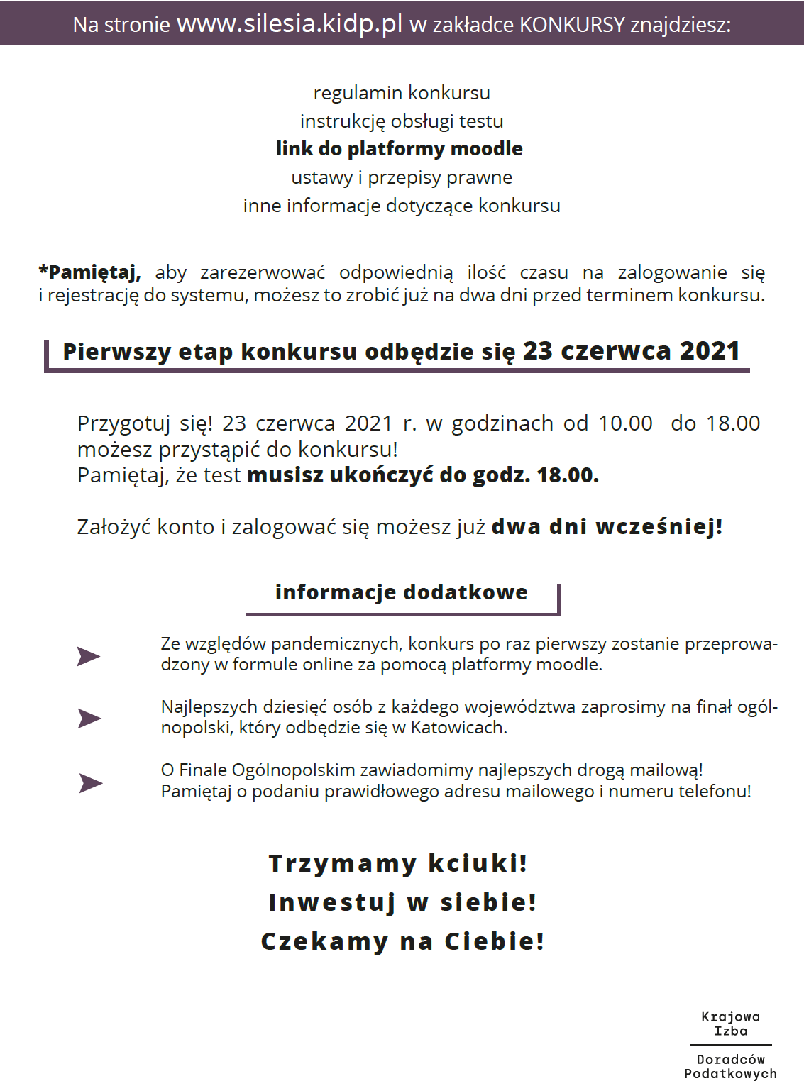 OGÓLNOPOLSKI KONKURS WIEDZY O PODATKACH