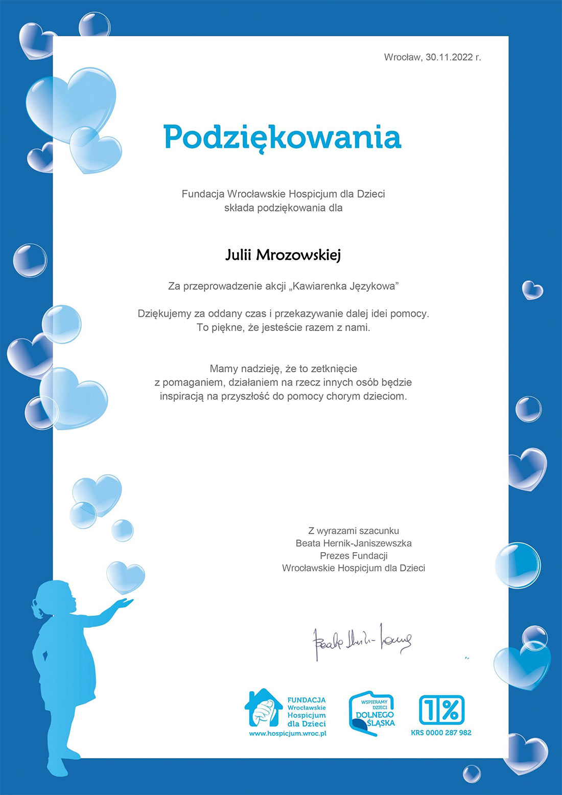 PODZIĘKOWANIA 