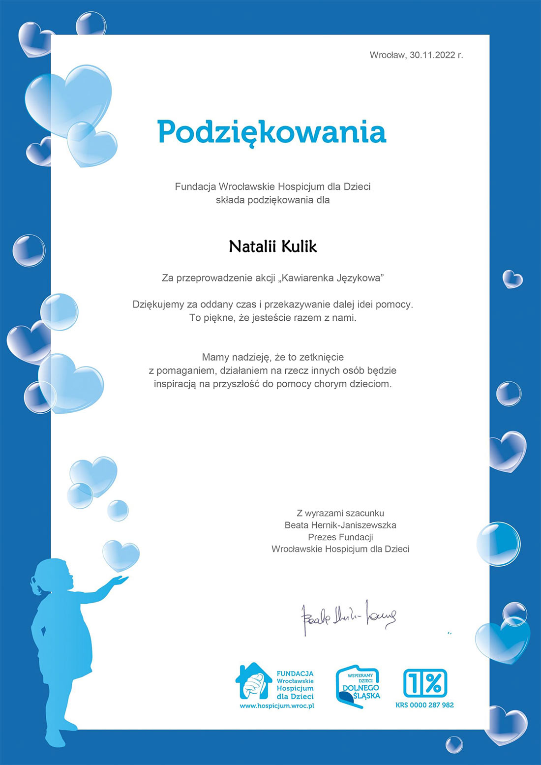 PODZIĘKOWANIA 