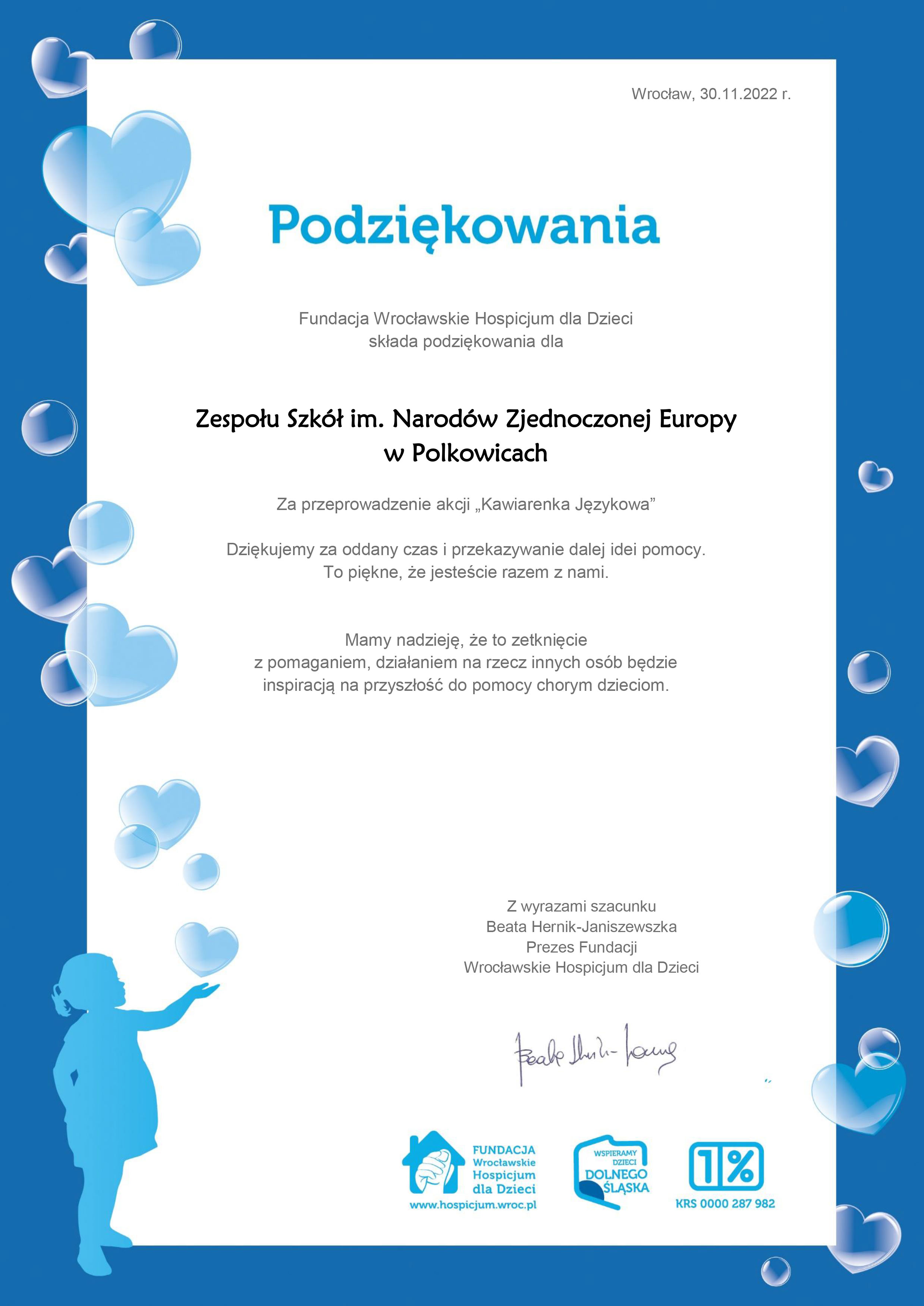 PODZIĘKOWANIA 