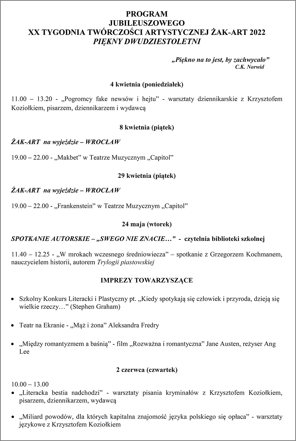 ŻAK-ART 2022