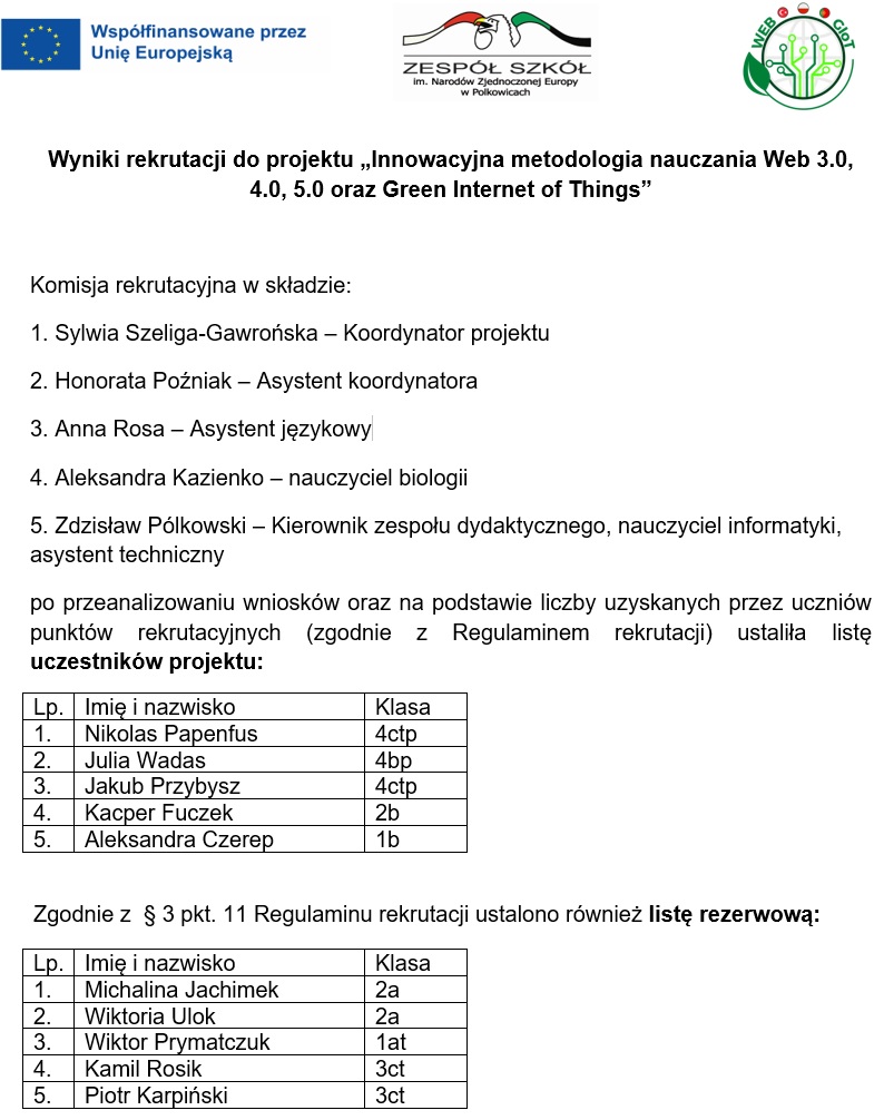 INNOWACYJNA METODOLOGIA NAUCZANIA WEB 3.0, 4.0, 5.0 ORAZ GREEN INTERNET OF THINGS