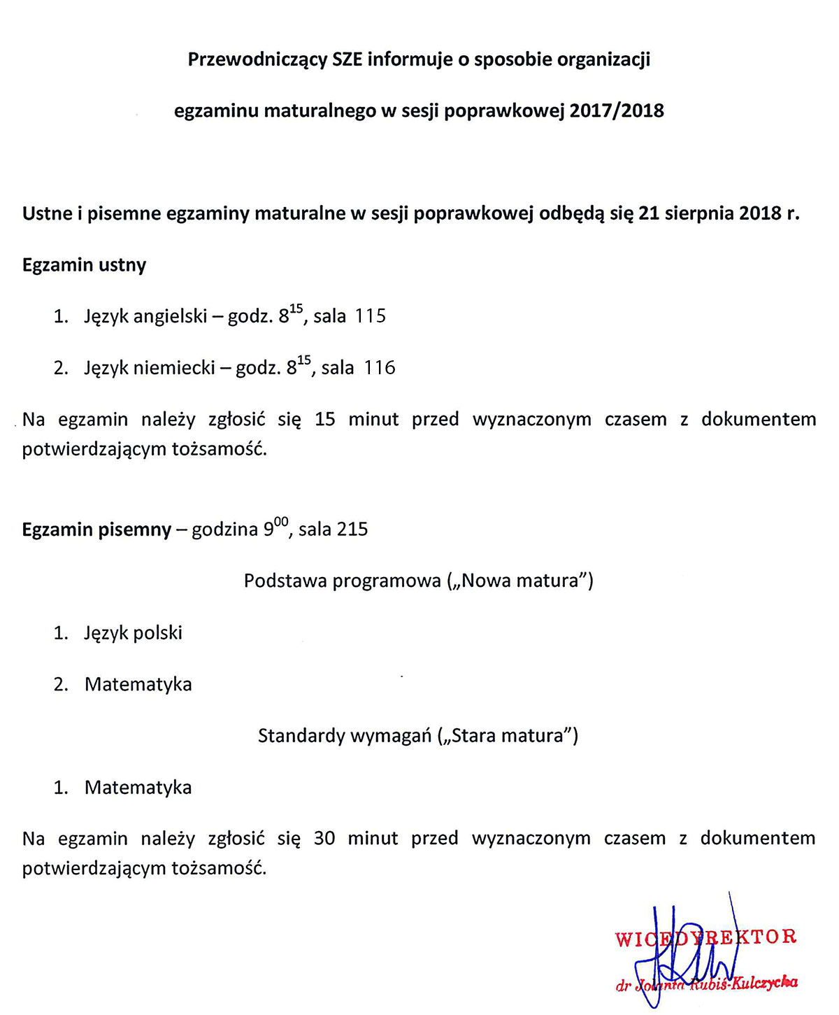 matura 2018 sesja poprawkowa