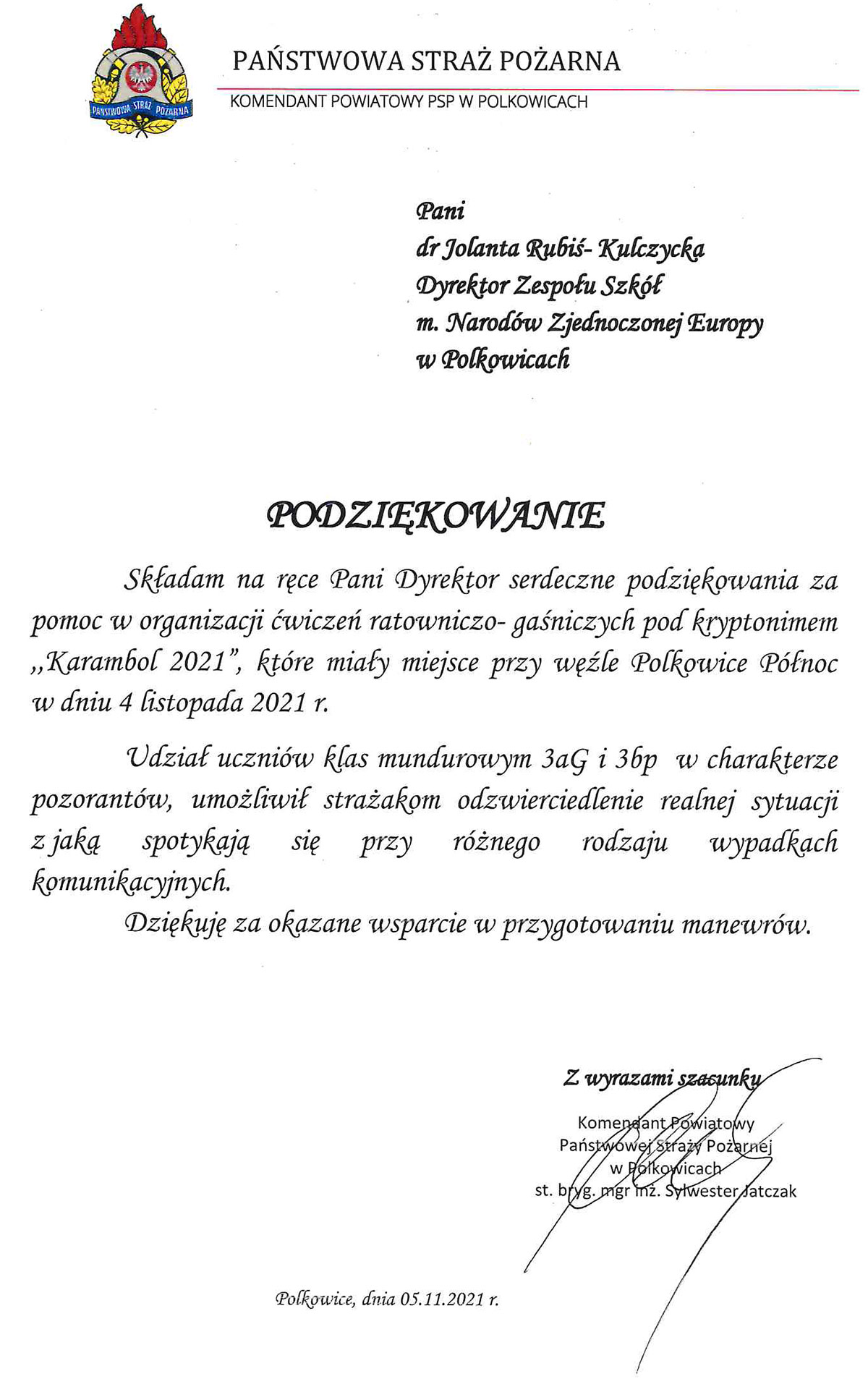PODZIĘKOWANIA