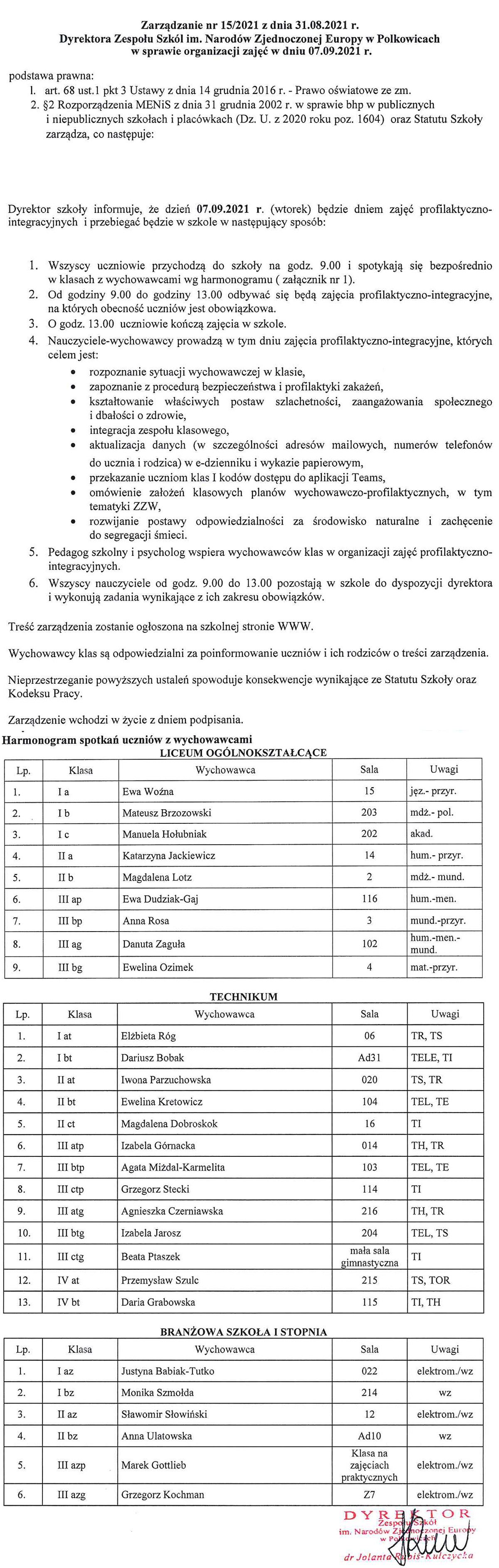 ZARZĄDZENIE