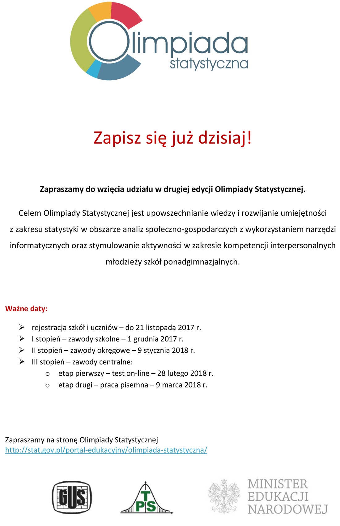 plakat olimpiada statystyczna