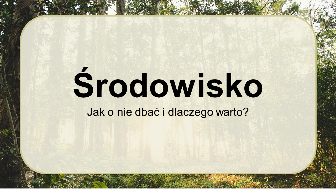 MOGĘ URATOWAĆ ZIEMIĘ