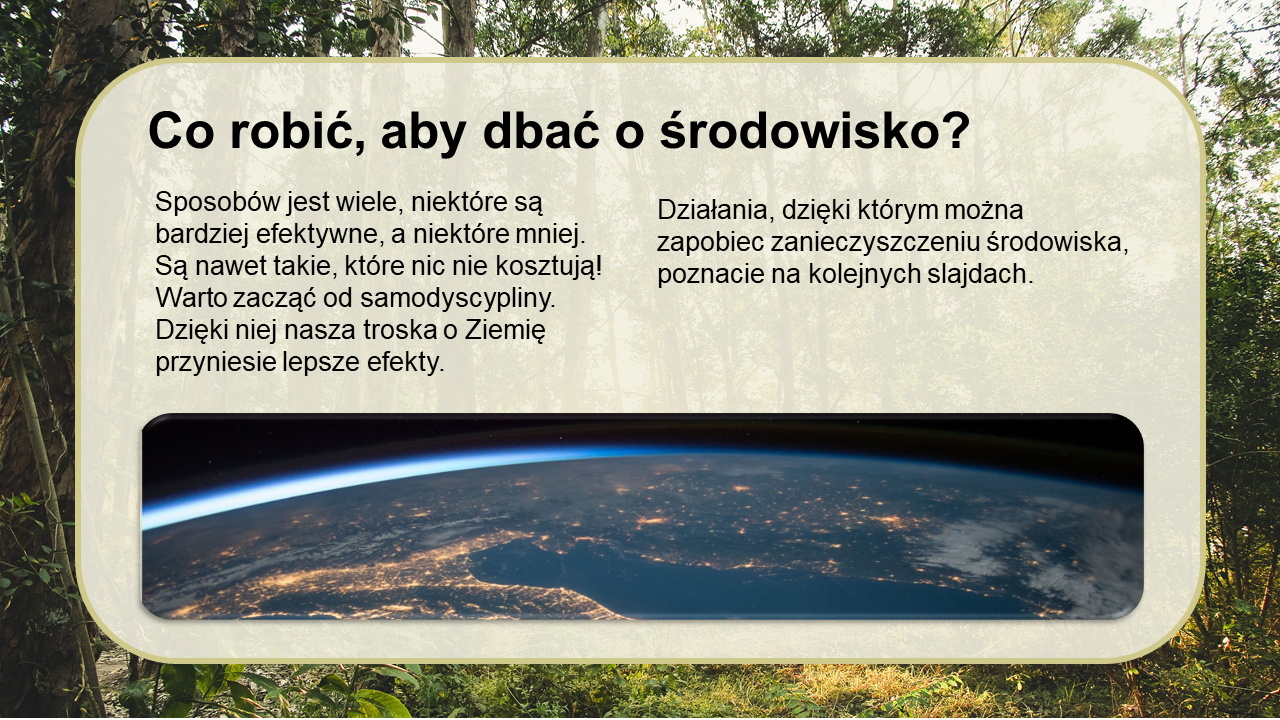 MOGĘ URATOWAĆ ZIEMIĘ